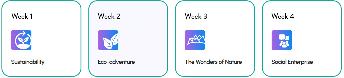 Global English Camp Winter Weekly Themes